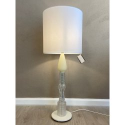 Retrolampe hndlavet af gamle lampetglas