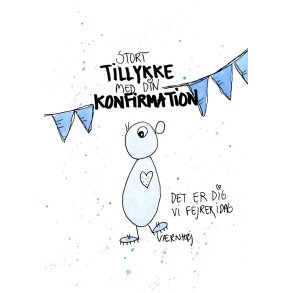 Tillykke med Konfirmationen (DRENG)