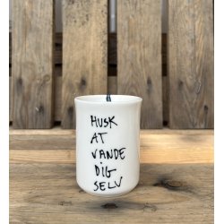 Lille krus - Husk at vande dig selv