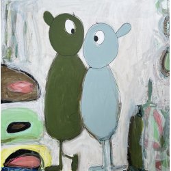 I paint the sky blue