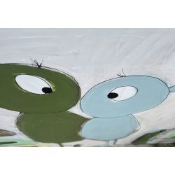 I paint the sky blue