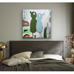 I paint the sky blue