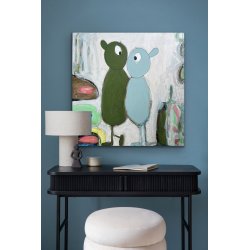 I paint the sky blue