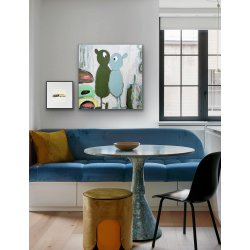 I paint the sky blue