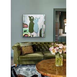 I paint the sky blue