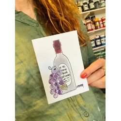 En hel masse druer p flaske