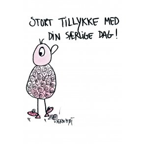 Stort tillykke med din srlige dag! - Kvinde