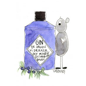Gin er sagen - vi drikker det mindst engang om dagen!
